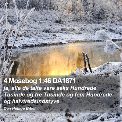 4 Mosebog 1:46 DA1871 Bible Verse Image