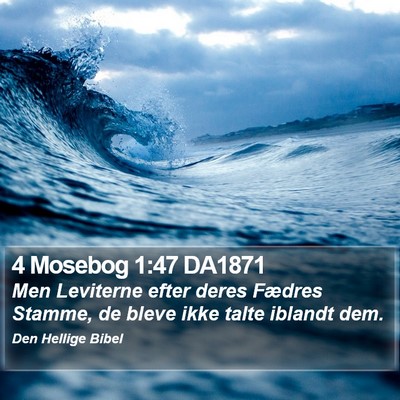 4 Mosebog 1:47 DA1871 Bible Verse Image