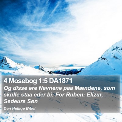 4 Mosebog 1:5 DA1871 Bible Verse Image