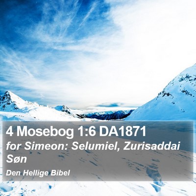 4 Mosebog 1:6 DA1871 Bible Verse Image