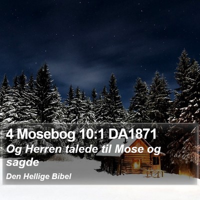 4 Mosebog 10:1 DA1871 Bible Verse Image
