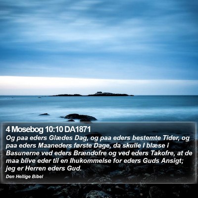 4 Mosebog 10:10 DA1871 Bible Verse Image