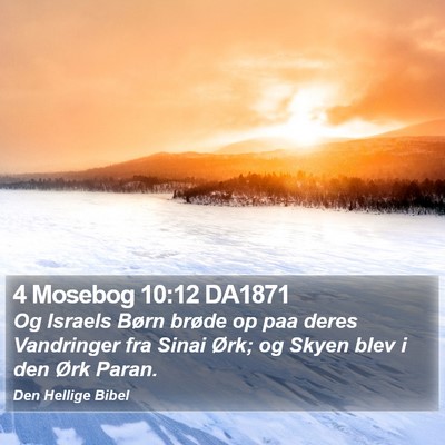 4 Mosebog 10:12 DA1871 Bible Verse Image