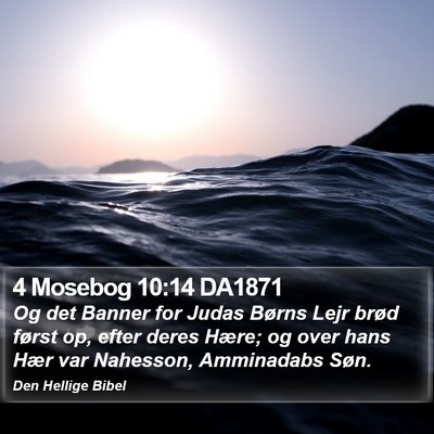 4 Mosebog 10:14 DA1871 Bible Verse Image
