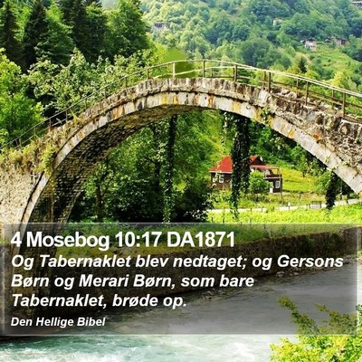 4 Mosebog 10:17 DA1871 Bible Verse Image