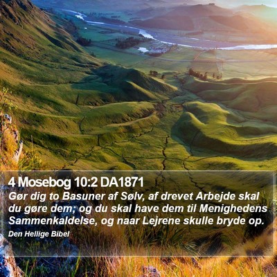 4 Mosebog 10:2 DA1871 Bible Verse Image