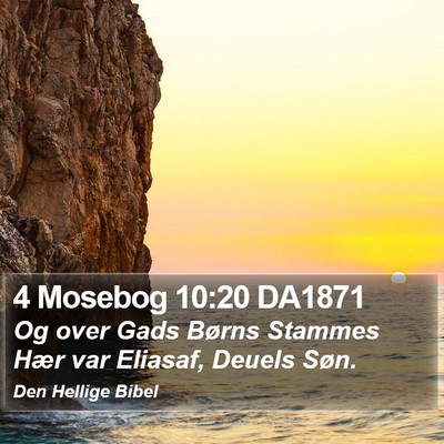 4 Mosebog 10:20 DA1871 Bible Verse Image