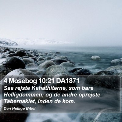 4 Mosebog 10:21 DA1871 Bible Verse Image