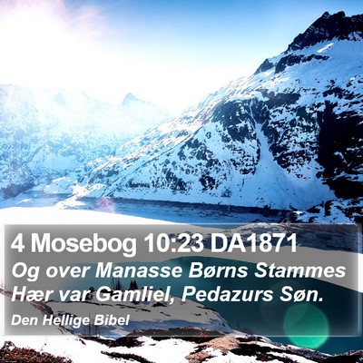 4 Mosebog 10:23 DA1871 Bible Verse Image