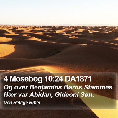 4 Mosebog 10:24 DA1871 Bible Verse Image