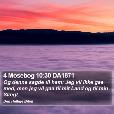 4 Mosebog 10:30 DA1871 Bible Verse Image