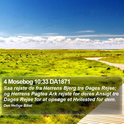4 Mosebog 10:33 DA1871 Bible Verse Image