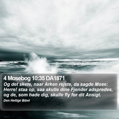 4 Mosebog 10:35 DA1871 Bible Verse Image
