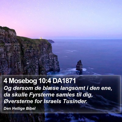 4 Mosebog 10:4 DA1871 Bible Verse Image
