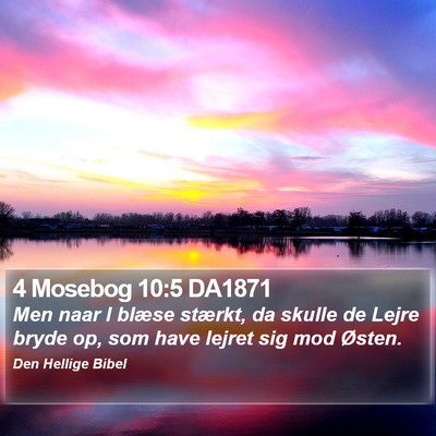 4 Mosebog 10:5 DA1871 Bible Verse Image