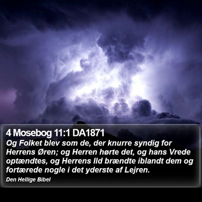 4 Mosebog 11:1 DA1871 Bible Verse Image
