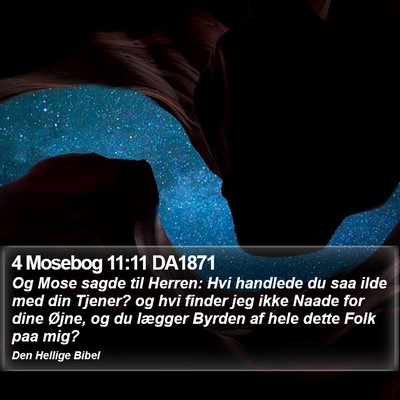4 Mosebog 11:11 DA1871 Bible Verse Image