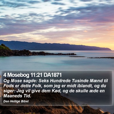 4 Mosebog 11:21 DA1871 Bible Verse Image