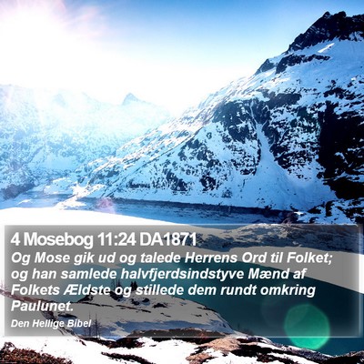 4 Mosebog 11:24 DA1871 Bible Verse Image