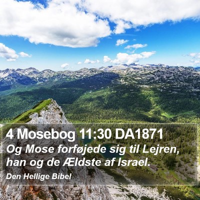 4 Mosebog 11:30 DA1871 Bible Verse Image