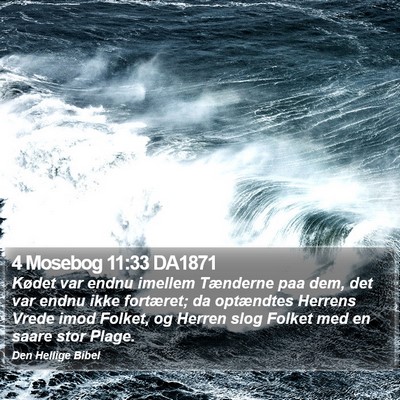 4 Mosebog 11:33 DA1871 Bible Verse Image