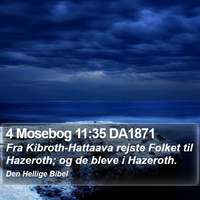 4 Mosebog 11:35 DA1871 Bible Verse Image