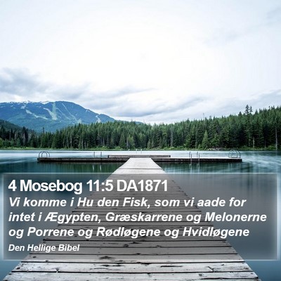 4 Mosebog 11:5 DA1871 Bible Verse Image