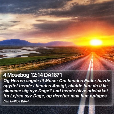 4 Mosebog 12:14 DA1871 Bible Verse Image