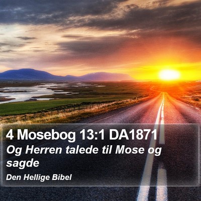 4 Mosebog 13:1 DA1871 Bible Verse Image