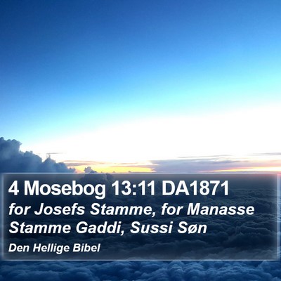 4 Mosebog 13:11 DA1871 Bible Verse Image