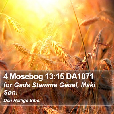 4 Mosebog 13:15 DA1871 Bible Verse Image