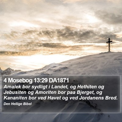 4 Mosebog 13:29 DA1871 Bible Verse Image