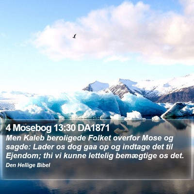 4 Mosebog 13:30 DA1871 Bible Verse Image
