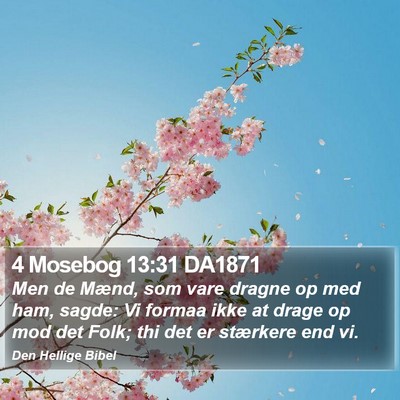 4 Mosebog 13:31 DA1871 Bible Verse Image