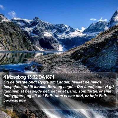 4 Mosebog 13:32 DA1871 Bible Verse Image