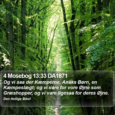 4 Mosebog 13:33 DA1871 Bible Verse Image