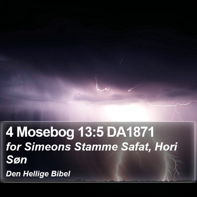 4 Mosebog 13:5 DA1871 Bible Verse Image