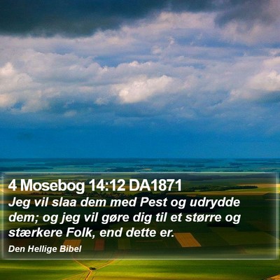 4 Mosebog 14:12 DA1871 Bible Verse Image