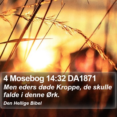 4 Mosebog 14:32 DA1871 Bible Verse Image