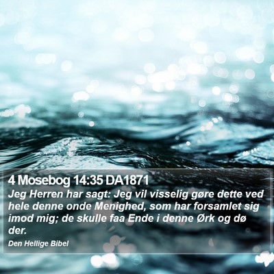 4 Mosebog 14:35 DA1871 Bible Verse Image