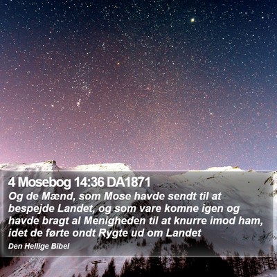 4 Mosebog 14:36 DA1871 Bible Verse Image