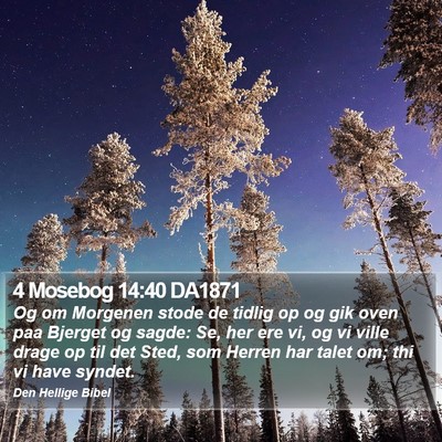4 Mosebog 14:40 DA1871 Bible Verse Image