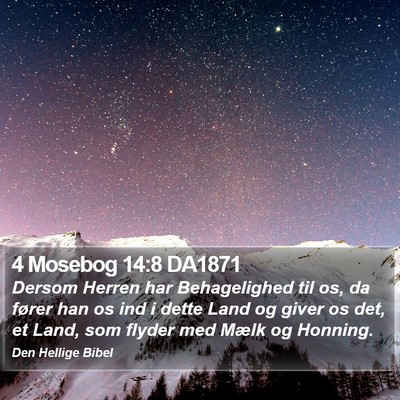 4 Mosebog 14:8 DA1871 Bible Verse Image
