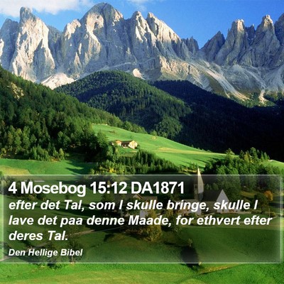 4 Mosebog 15:12 DA1871 Bible Verse Image