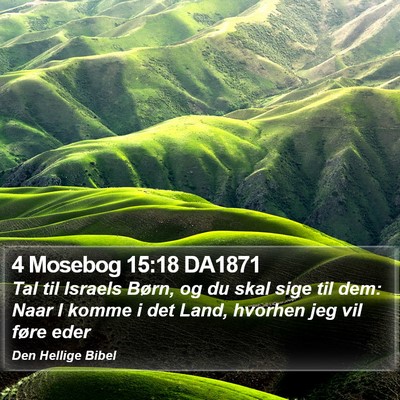 4 Mosebog 15:18 DA1871 Bible Verse Image