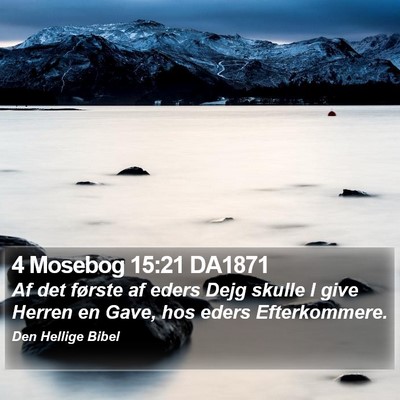 4 Mosebog 15:21 DA1871 Bible Verse Image