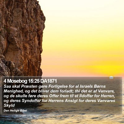 4 Mosebog 15:25 DA1871 Bible Verse Image