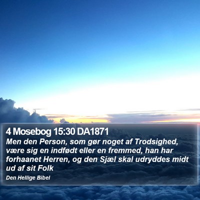 4 Mosebog 15:30 DA1871 Bible Verse Image