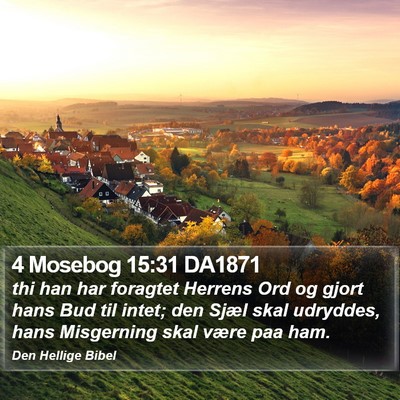 4 Mosebog 15:31 DA1871 Bible Verse Image