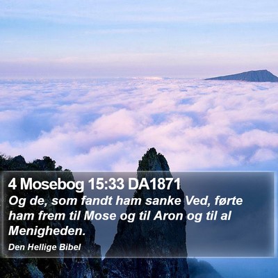4 Mosebog 15:33 DA1871 Bible Verse Image